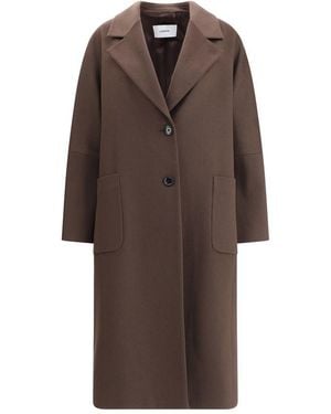 Lardini Cashmere Oversized Coat - Brown