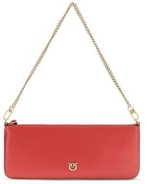 Pinko Multicolour Calf Leather Bos Taurus Wallet - Red