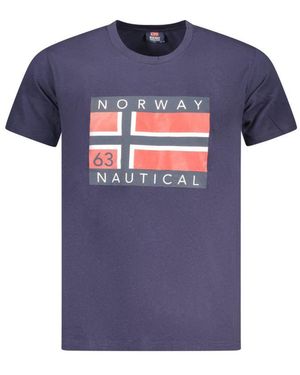 Norway 1963 Blue Cotton T