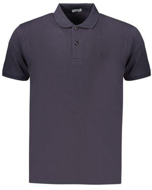 COVERI MOVING Blue Cotton Men's Polo
