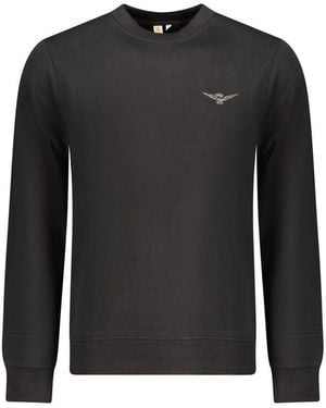 Accademia Militare Black Cotton Men Sweatshirt