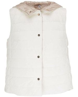 Herno White Polyamide Waistcoat
