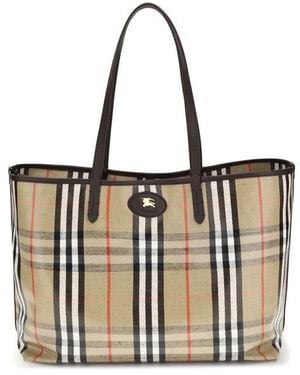 Burberry Medium Highlands Tote Bag - White