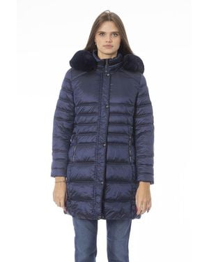 Baldinini Light Blue Polyester Jackets & Coat