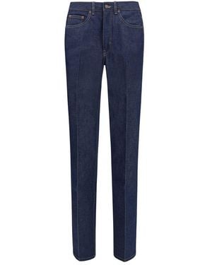 Chloé Blue Cotton Slim Fit Jeans