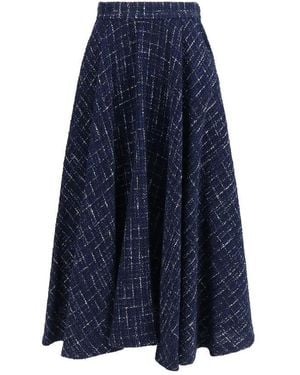 Sara Roka Blue Polyester Long Skirt