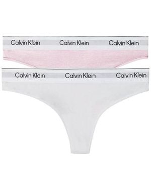 Calvin Klein White Cotton Pantie