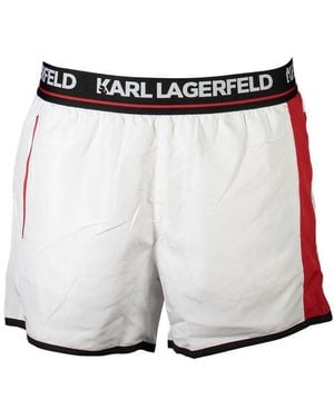 KARL LAGERFELD Poliestere Swim Boxer - White