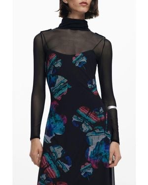 Desigual Polyester Dress - Blue