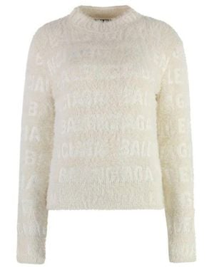 Balenciaga White Elastane Sweatshirt