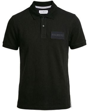 Bikkembergs Black Cotton Polo Shirt