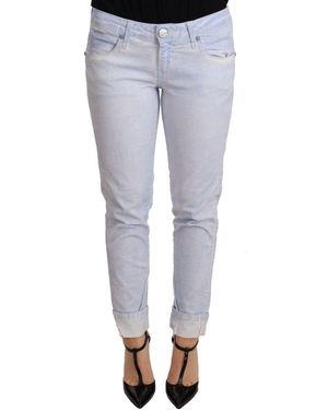 Acht Light Cotton Push Up Denim Jeans - Blue