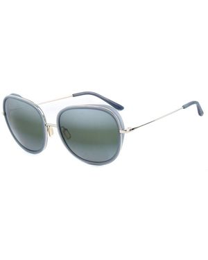 Vuarnet Grey Stainless Steel Sunglasses - Blue