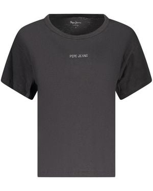 Pepe Jeans Black Cotton T