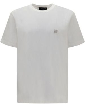 DSquared² White Cotton T - Gray
