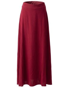 Trussardi Red Viscose Skirt