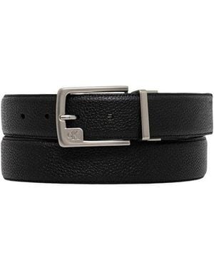 Calvin Klein Bicolor Leather Regular Belt - Black