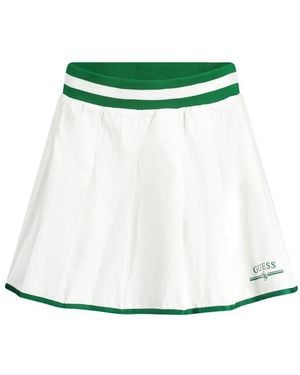 Guess White Polyester Skirt - Green