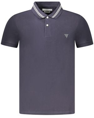 Guess Blue Cotton Polo Shirt