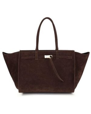 Benedetta Bruzziches Weekend Shoulder Bag With Adjustable Strap - Brown
