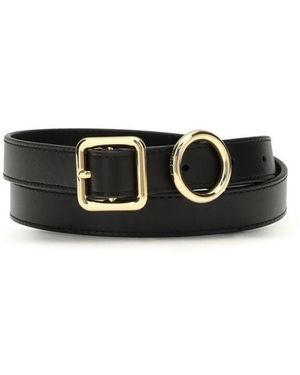 Jacquemus Black Calf Leather Bos Taurus Regular Belt