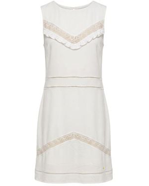 Trussardi White Polyester Dress - Natural
