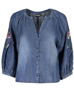 Desigual Denim Shirts - Blue