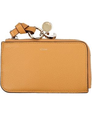 Chloé Leather Wallet - Natural