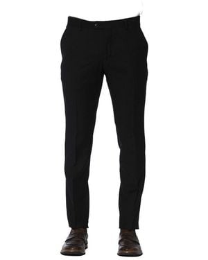 Trussardi Black Wool Men Trouser