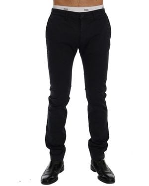 Gianfranco Ferré Blue Cotton Stretch Chinos Pants