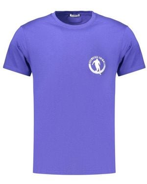 Bikkembergs Blue Cotton Men's T - Purple