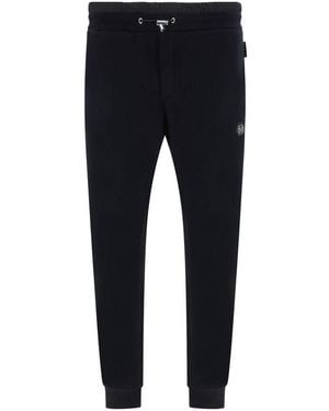 Philipp Plein Cotton Joggers (Workout Pants) - Black