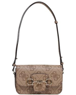 Guess Beige Polyethylene Handbag - Brown