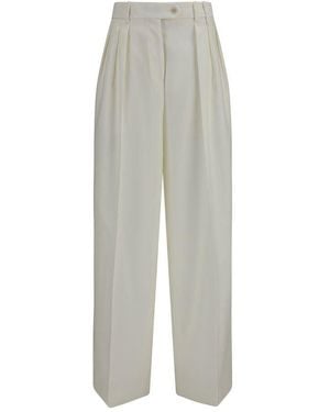 Calvin Klein White Wool Oves Aries Casual Pants - Gray