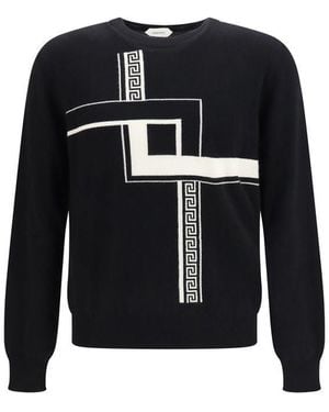 Versace Black Cashmere Sweater