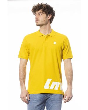 INVICTA WATCH Yellow Cotton Men Polo Shirt