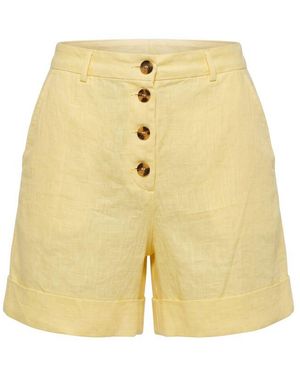 Trussardi Yellow Flax Shorts