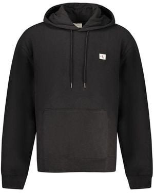Calvin Klein Black Cotton Men Hoodie