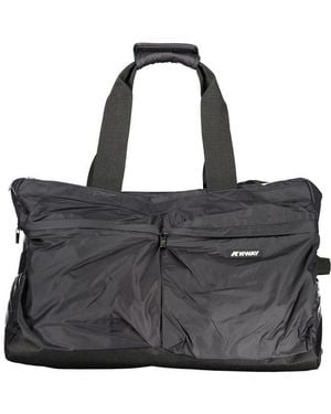 K-Way Black Polyester Men Travel Bag
