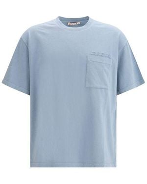 Marni Cotton T-Shirt - Blue