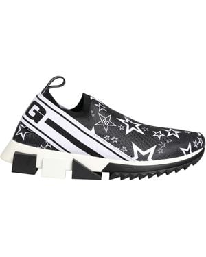 Dolce & Gabbana Stars Logo Sorrento Trainers Shoes - White