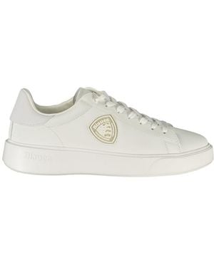 Blauer Bianco Poliestere Mens Trainer - White