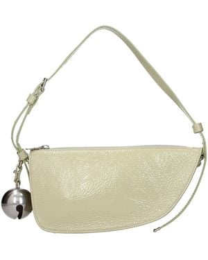 Burberry Green Leather Shoulder Bag - Metallic