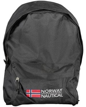 Norway 1963 Black Polyester Men Backpack - Grey