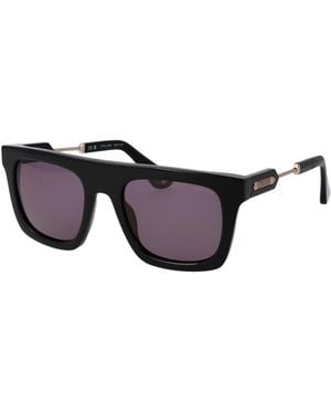 Police Black Cellulose Acetate Sunglasses