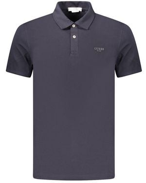 Guess Blue Cotton Mens Polo Shirt