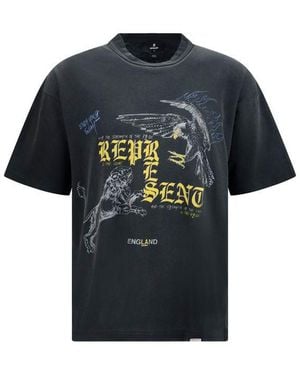 Represent Black Cotton T - Blue