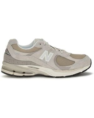 New Balance Beige Fabric Athletic Trainers - White