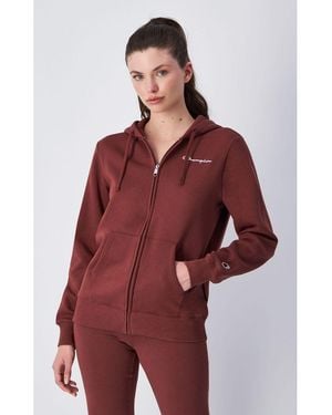 Champion Burgundy Cotton Sweatshirt - Red