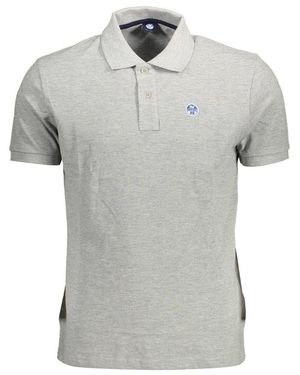 North Sails Grey Cotton Polo Shirt